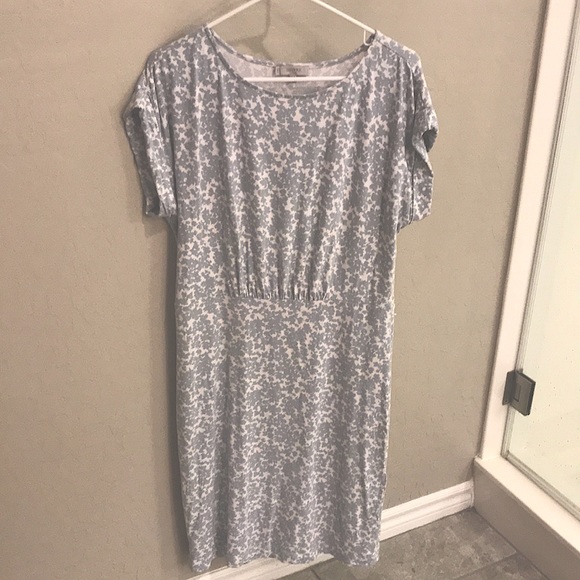 Hobbs London size 8 light blue flower dress - Picture 1 of 7